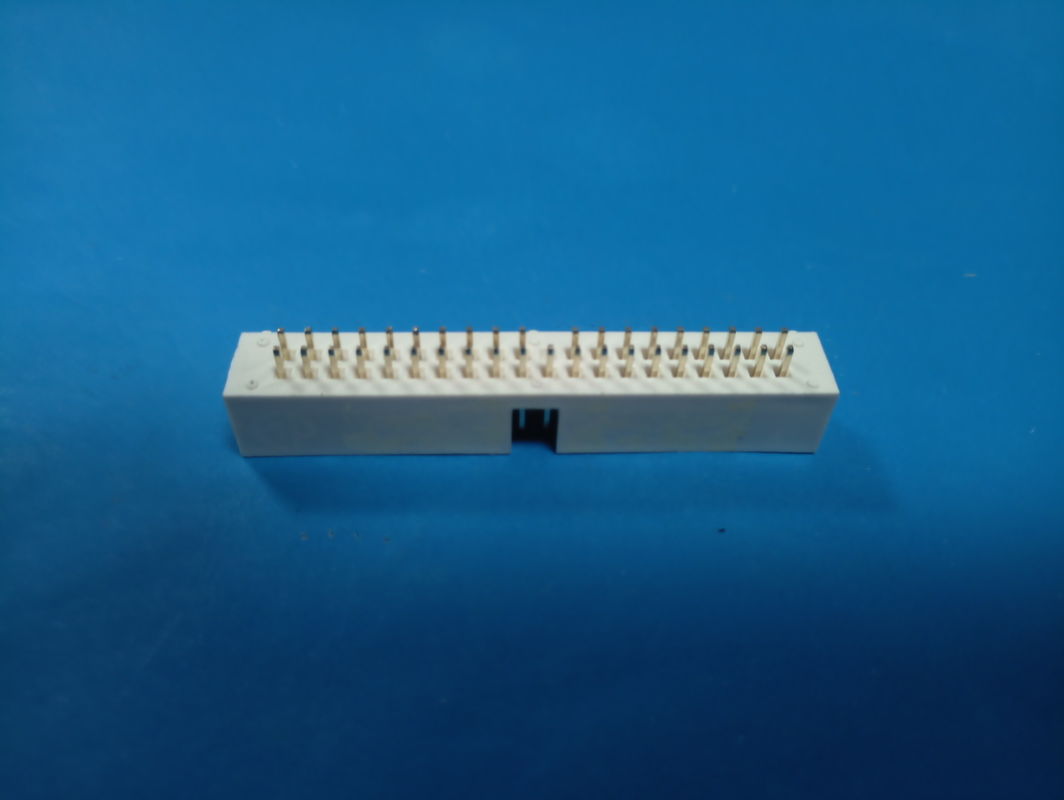 2.54mm Pitch Pin Header Connector box header H: 9.0mm  DIP,Color White