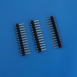 Κίνα Pitich 2.54mm συνδετήρας επιγραφών καρφιτσών SMT, μαύροι χρώματος ενιαίοι συνδετήρες καρφιτσών υπόλοιπου κόσμου ηλεκτρικοί διανομέας